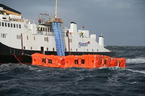 Marin-Ark MES deployed alongside a ferry