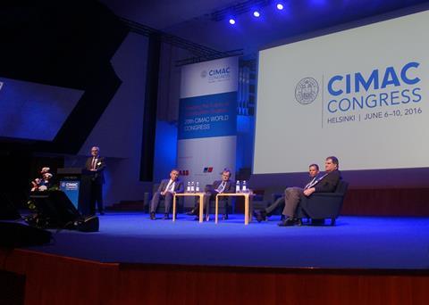 A forward-looking panel of major engine manufacturers, with the shipowner pespective provided by Maersk, concluded CIMAC Congress 2016