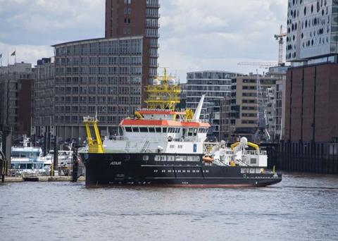 The impressive multi-purpose LNG newbuild Atair goes into action for Hamburg’s BSH..