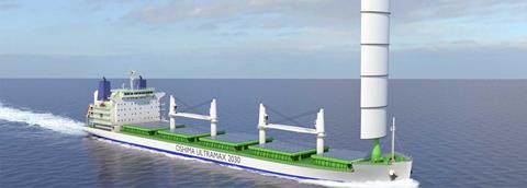 Innovative concepts exist to help bulk carriers meet EEDI Phase 3 (Image: Wärtsilä/Oshima)