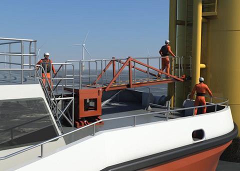 Rendering of the turbine access system