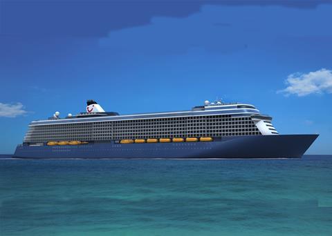The energy-efficient cruise ship contracted by TUI from STX Finland