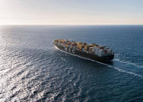 MSC confirmed an order for 11 x 15,300-teu newbuildings on 11 May 2021. (copyright: MSC)