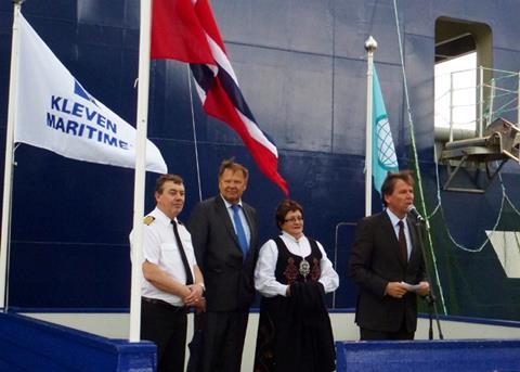 Naming of PSV ‘Rem Fortress’ at Kleven Maritime
