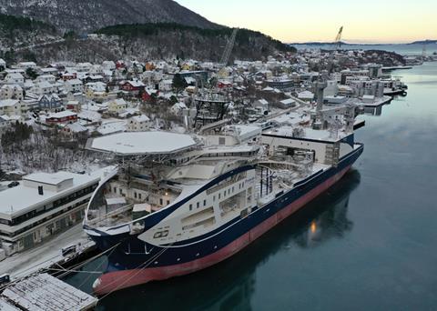 Versatile addition to the Italian fleet, cableship <i>Leonardo da Vinci</i>.(credit: Prysmian Group).