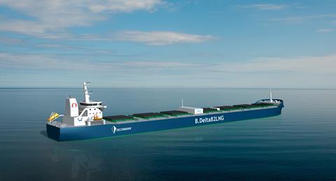 Deltamarin’s visualisation of the vessel designed under ABS and Arista's Project Forward