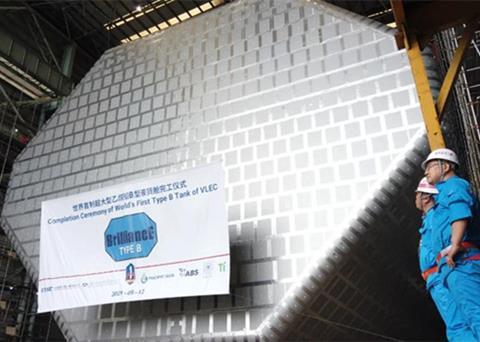 Jiangnan Shipbuilding receives AiP for LNGC with Type B tank