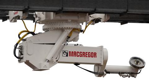 Chain wheel manipulator developed by Cargotec