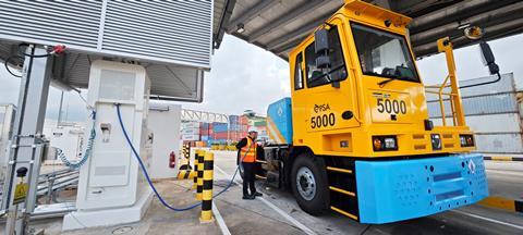 PSA Hydrogen refuelling station and fuel-cell electric prime mover
