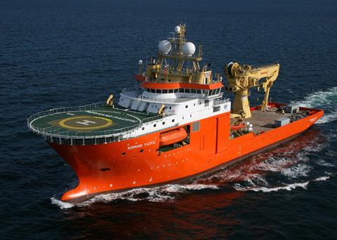 ‘Normand Pacific’ running her sea trials