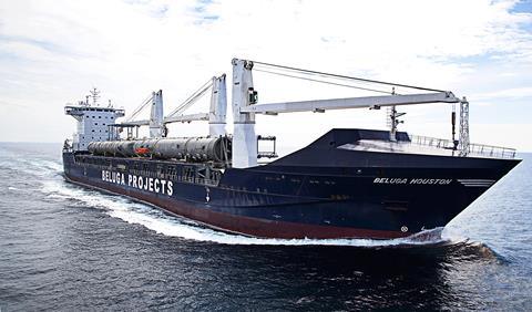 The multipurpose project carrier ‘Beluga Houston’ is the lead ship in the P2 series ordered by Beluga Shipping