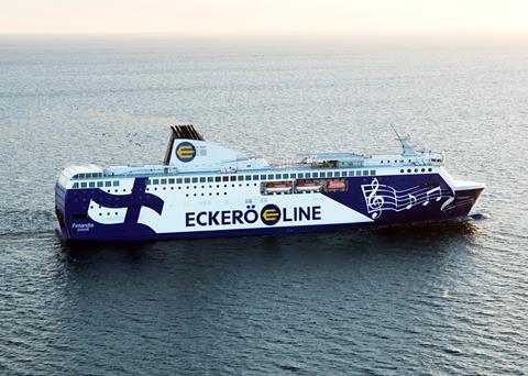 Eckerö Line's 'Finlandia' is among five vesels covered by an extended engine service agreement with Wärtsilä