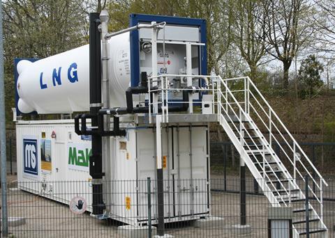 The LNG preparation unit comprises of a 40ft LNG tank and a gas preparation unit