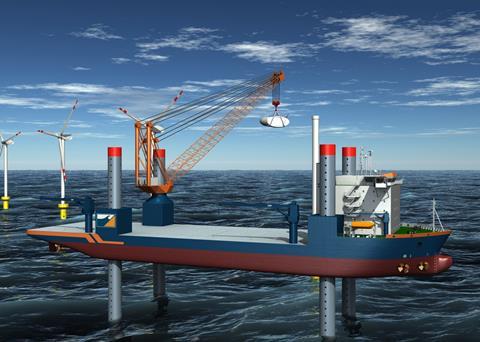 First wind farm jack-up for Germans
