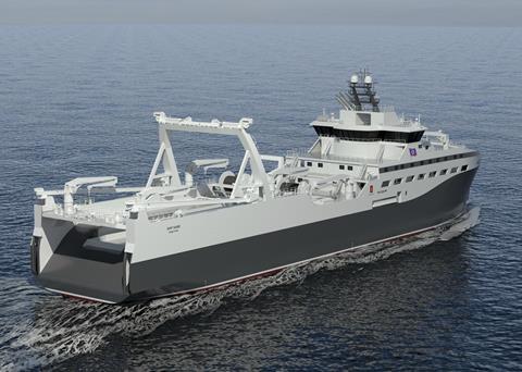Kongsberg is designing a revolutionary krill fishing vessel for Rimfrost Photo: Kongsberg Maritime