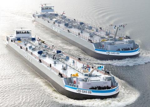 Rhine and canal service for new Lehnkering tanker twins