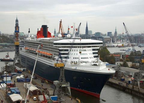 ‘Queen Mary 2’ at her last refit at B+V in 2008
