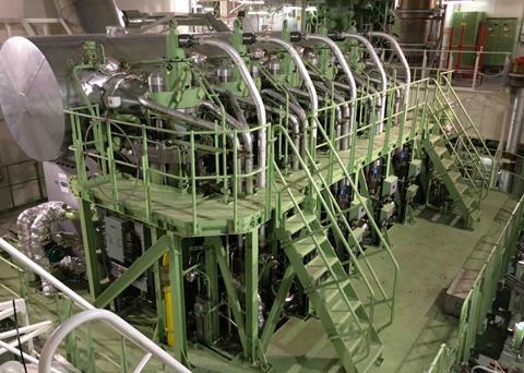 The 3 x 210,000 dwt vessels will be equipped with MAN B&W 6G70ME-GI Mk 10.5 main engines. (credit: MAN ES)