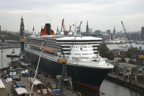 ‘QM2’ returns to Blohm & Voss