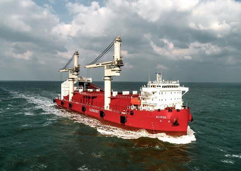 The <i>Calypso</i> features two Liebherr CBG 360 models, offering an average throughput rate of 1,200 tonnes per hour, and a maximum outturn of 1,300tph.