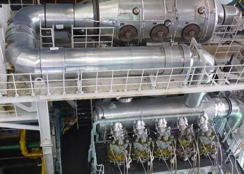 High-pressure SCR, pictured here on an experiemental engine rig, could be integrated into two-stroke engines under the Hercules 2 research project