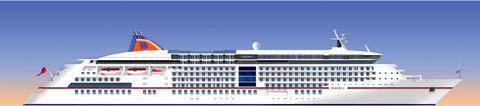 Artist impression of the cruise ship ‘Europa 2’