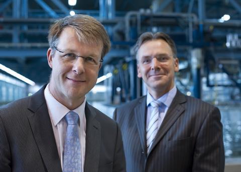 Bas Buchner (left) and predecessor Arne Hubregtse