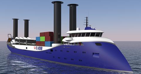C-Job will design an 8,000dwt version of its Flettner Freighter concept for Dutch company Ameland & Skylge Shipping