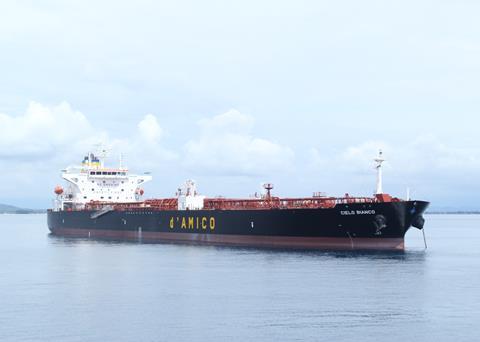 The 'Cielo Bianco'. Using biofuels can reduce harmful emissions Photo: d’Amico Group