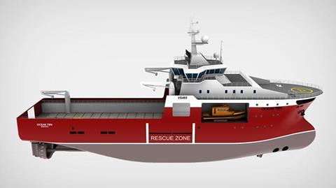 The VS 465 MK II design to be used on the first ship Bergen Group will construct for Sartor Offshore