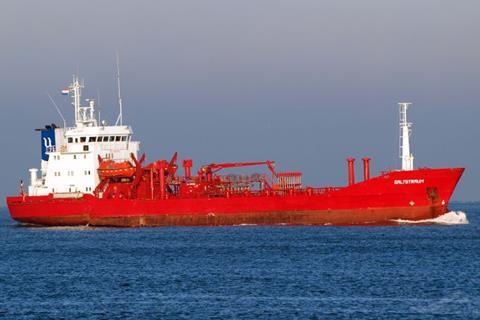 Part of the conversion of the LNG-ready 130-metre long 10,500dwt <i>Saltstraum</i> will be delivered whilst the ships are in service in order to reduce downtime.