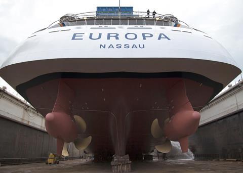 ‘Europa’ work included Azipod overhaul