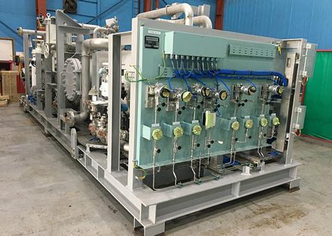 Mitsubishi's LNG fuel supply system Photo: MHI
