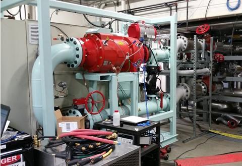 The Hydrocurrent waste heat recovery, based on the organic Rankin cycle, was installed on 'Arnold Maersk' in April