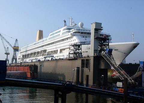 Welcome cruise ship work as ‘Oriana’ docks at B+V