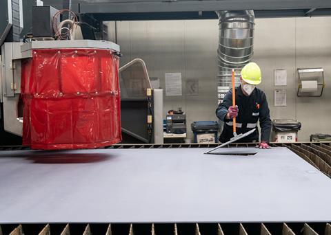 The steel cutting for the ‘Explora I’ Photo: Fincantieri/MSC