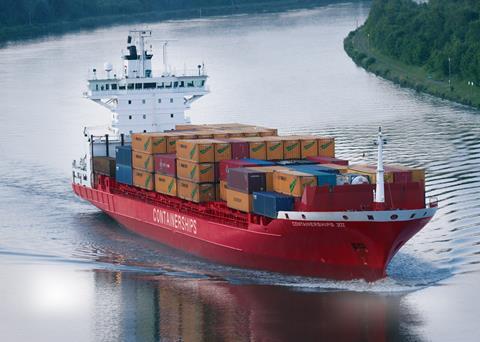 ‘Containerships VII’, first ship to receive a Wartsila scrubber for its main engine
