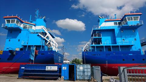 EcoCoasters 'Eeva VG' and 'Mirva VG' nearing completion by Royal Bodewes