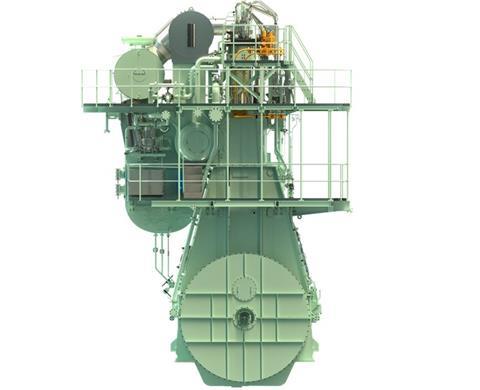 A graphical rendering of the ME-LGI engine (credit: MAN ES)