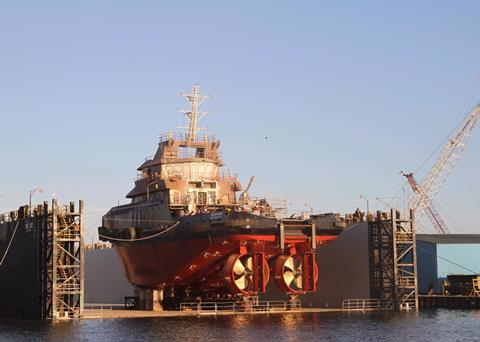 ‘Ocean Wave’ nears completion at Bollinger Shipyards in Amelia