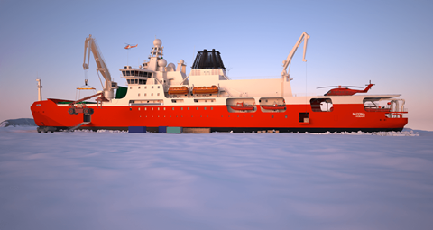 Nuyina will considerably enhance and expand Australia’s Antarctic research and logistic capacities (credit: Serco).