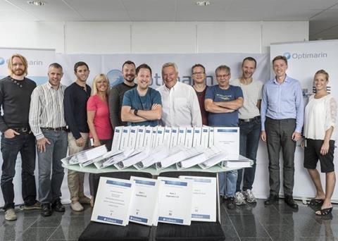 The Optimarin team with USCG documentation