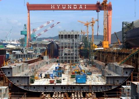 Hyundai shipyard