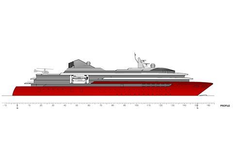 Mystic Cruises' Explore Class polar expedition vessels were designed by Knud E. Hansen. (Picture courtesy of Knud E. Hansen)