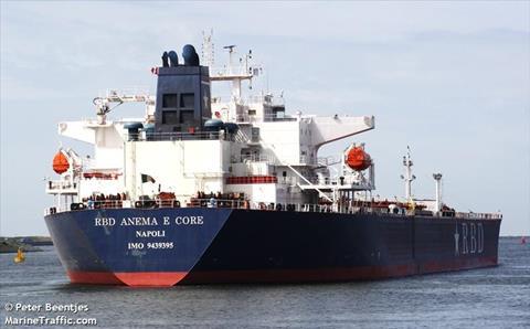 RB|RD Armatori, a company controlled by the Reuben Brothers, acquired the majority of the assets of Italian shipowner RBD Armatori, whose assets included <i>RBD Anema e Core</i>. (Credit: MarineTraffic.com/ Peter Beentjes)