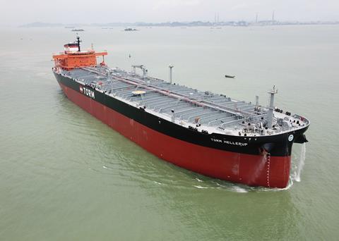 TORM took delivery of four 114,000dwt LR2 tankers from GSI in 2018, including <i>TORM Hellerup</i> pictured. (Credit: TORM)