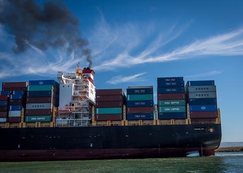 Shipping accounts for 3-4% of global emissions Photo: 2018 Bloomberg Finance LP