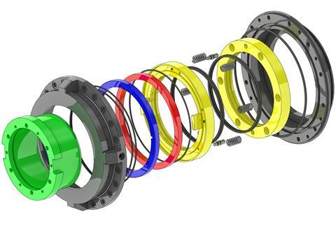 The Ecoseal T and TS for thrusters and azipod units features a double-barrier design to minimise oil leakage