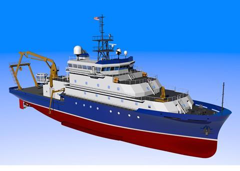 The T-AGOR-27 Ocean Class research vessel