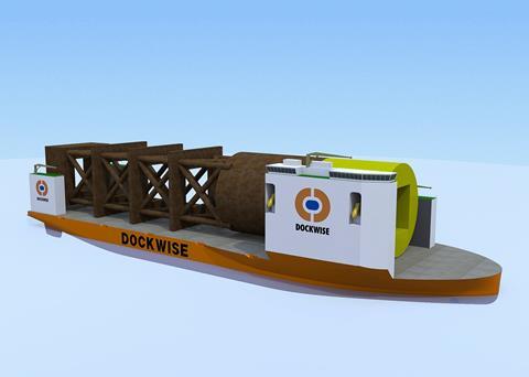 Type 0 semi-submersible heavy transportation vessel ordered by Dockwise